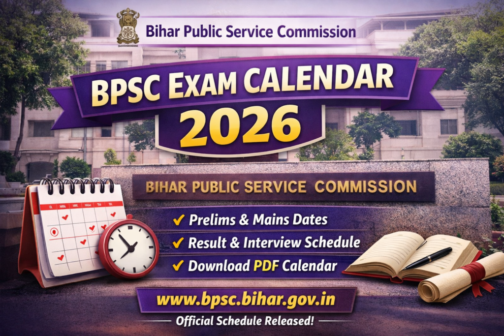 BPSC Exam Calendar 2026 Released: Check Complete Schedule, Exam Dates ...
