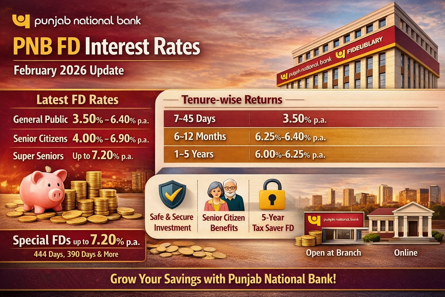 PNB FD Interest Rates for February 2026 – Latest Punjab National Bank ...